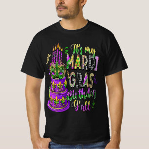 It's My Mardi Gras Birthday Y'all Carnival Birthda T-Shirt