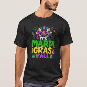 It's My Mardi Gras Birthday Y'all Party Masquerade T-Shirt