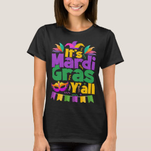 It's My Mardi Gras Birthday Y'all Party Masquerade T-Shirt
