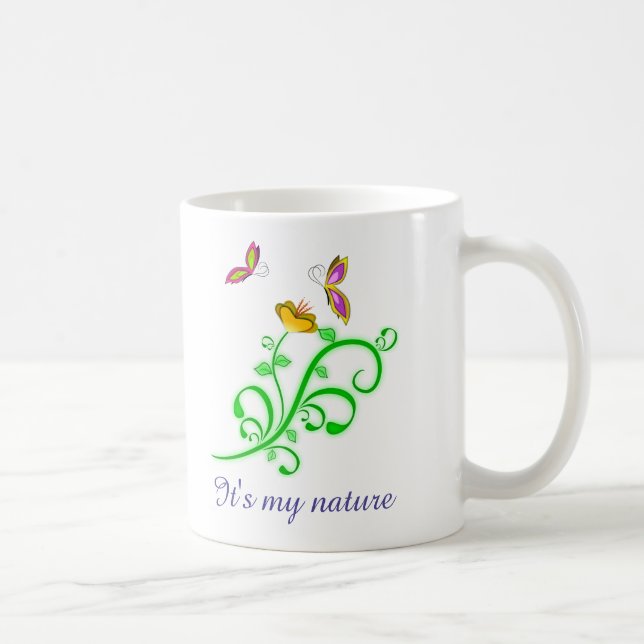 'It's my nature' mug (Right)