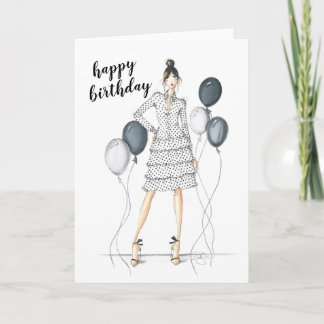 It's My Party Happy Birthday Fashion Card
