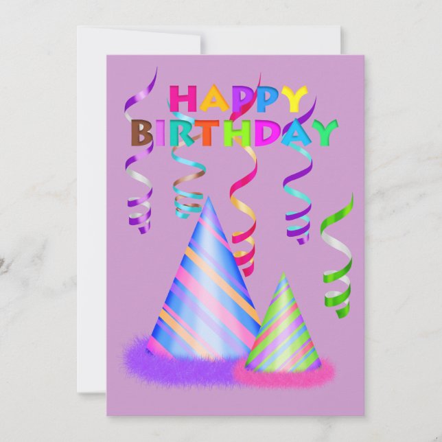ITS MY PARTY HAT BIRTHDAY INVITATION (Front)