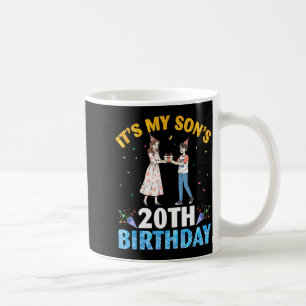 Its My Sons 20th Birthday Happy 20 Years Old Boy W Coffee Mug