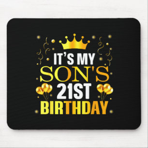 It's My Son's 21st Birthday Happy Birthday 21 Year Mouse Mat