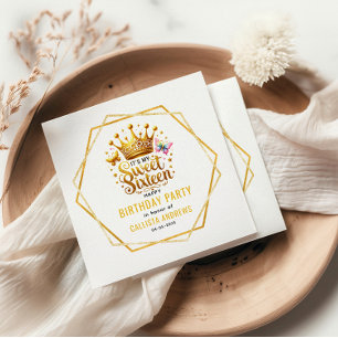 its my sweet sixteen 16 th birthday napkin