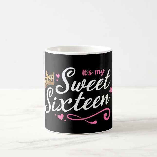 It's My Sweet Sixteen Mug, 16th Birthday party Coffee Mug (Center)