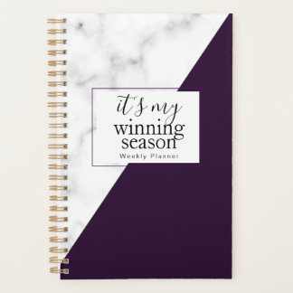 It's my winning season planner. planner