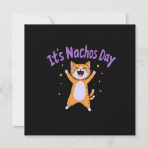 It's Nacho's Day Cute Cat Humour for Cat Lovers Invitation