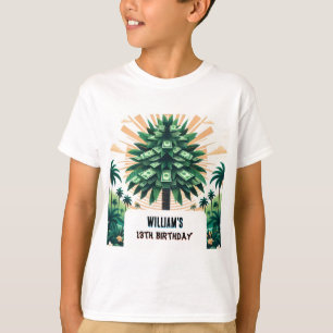 Its Nature Cool Cash Only Money Tree 13th Birthday T-Shirt