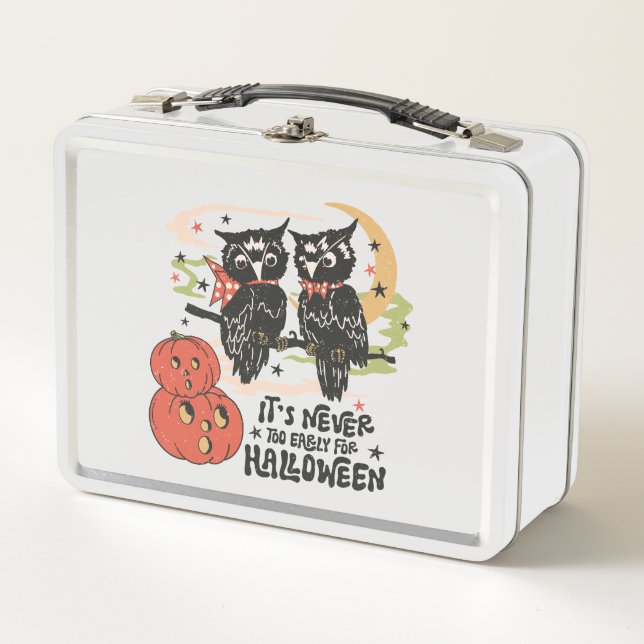 It's Never Too Early For Halloween Metal Lunch Box (Front)