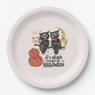 It's Never Too Early For Halloween Paper Plate