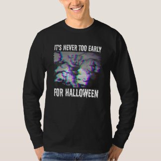 It's Never Too Early For Halloween Vaporwave Zombi T-Shirt