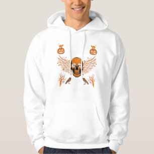 Its Never Too Early Halloween Skull Vine Wings_1 Hoodie