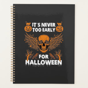 Its Never Too Early Halloween Skull Vine Wings_1 Planner