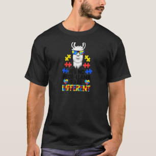 It's No Prob Llama To Be Different Autism Women R T-Shirt