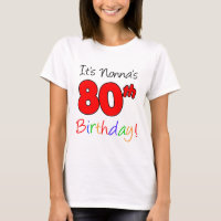 It's Nonna's 80th Birthday Adult
