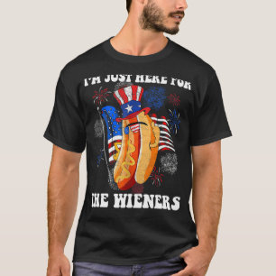 It's Not 4th of July Until My Wiener Comes Out Fun T-Shirt