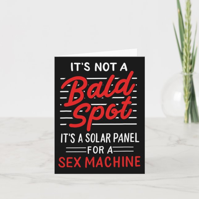 It's Not A Bald Spot It's A Solar Panel For A Mach Card (Front)
