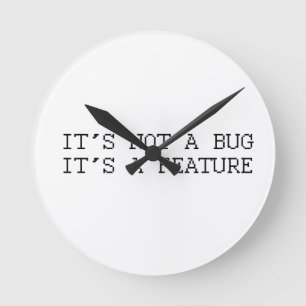It's not a bug, funny design round clock