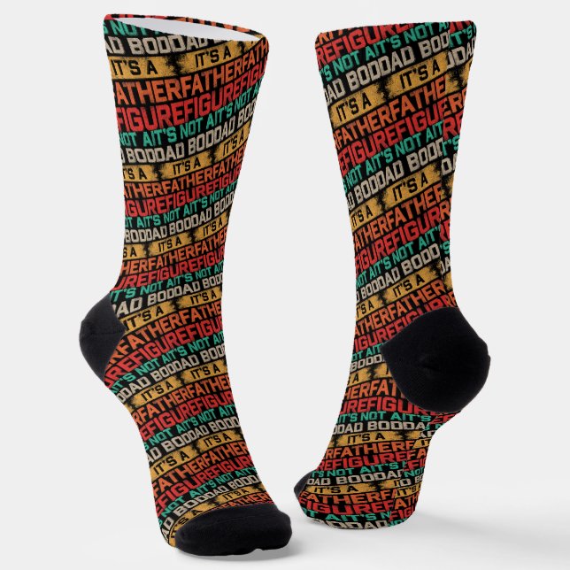 It's Not A Dad Bod It's A Father Figure Funny Socks (Angled)