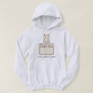 It's Not a Demon It's a Daemon Funny Linux White Hoodie