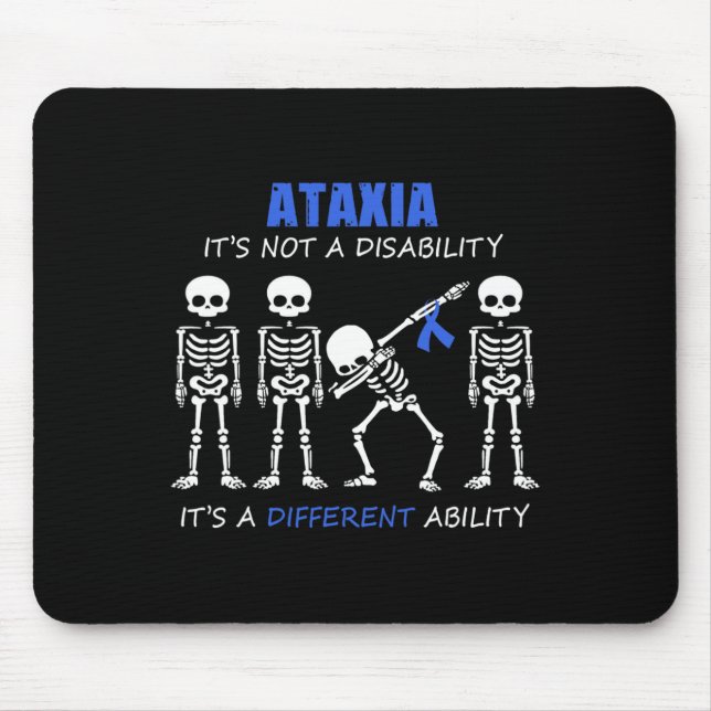It's Not A Disability Dabbing Skeleton  Mouse Mat (Front)