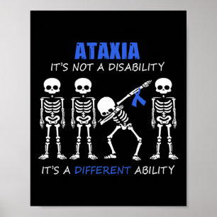 It's Not A Disability Dabbing Skeleton Poster