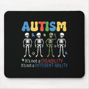 Its Not A Disability Different Ability Autism Awar Mouse Mat