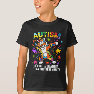 It's Not A Disability Tiger Autism Awareness T-Shirt