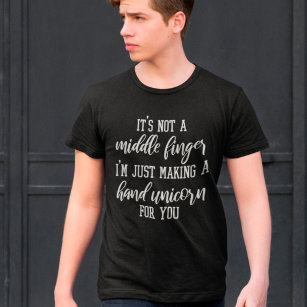 It's Not A Middle Finger Funny Hand Unicorn T-Shirt