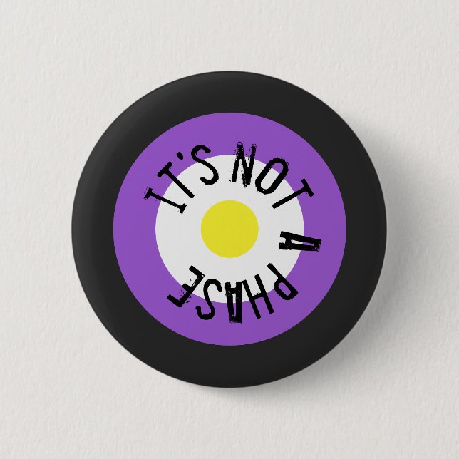 It's not a phase. Gender Nonbinary -  6 Cm Round Badge (Front)
