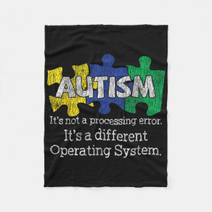 Its Not A Processing Error Autistic Kids Autism Aw Fleece Blanket