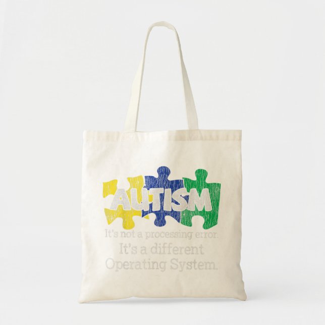 It's Not A Processing Error Mum Dad Family Autisti Tote Bag (Front)