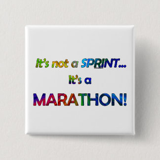 It's not a Sprint... 15 Cm Square Badge