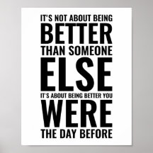 It's not about being better | Motivational Quote