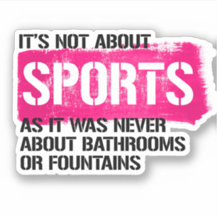 It's not about sports