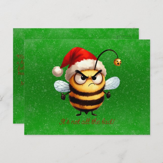 It's Not All That Bad Grumpy Bee Postcard (Front/Back)