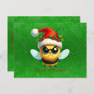 It's Not All That Bad Grumpy Bee Postcard