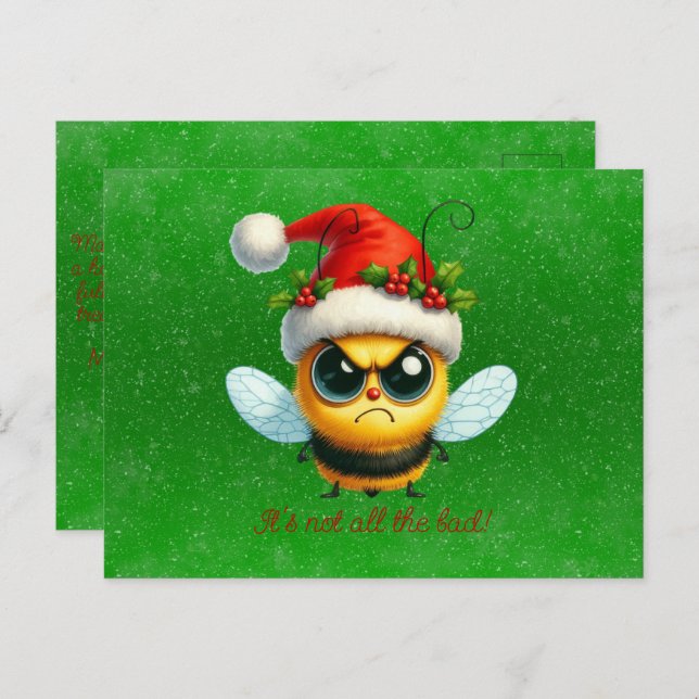 It's Not All That Bad Grumpy Bee Postcard (Front/Back)