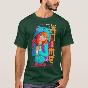It's Not Cartoon It's Anime Girl Ramen Japan Sketc T-Shirt