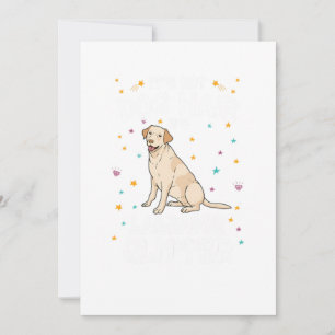 Its Not Dog Hair Its Labrador Glitter Invitation