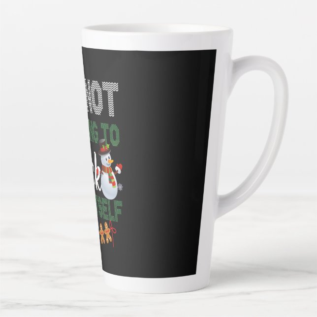 It's Not Going To Lick Itself Snowman Latte Mug (Right)
