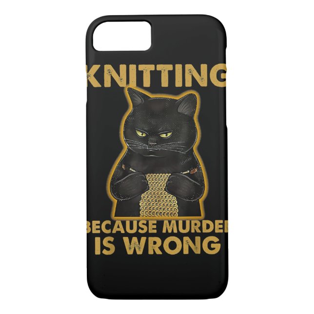 It's Not Hoarding If It's Yarn Knitting Lover Knit Case-Mate iPhone Case (Back)
