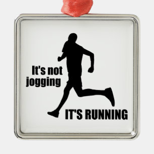 It's Not Jogging It's Running Metal Tree Decoration