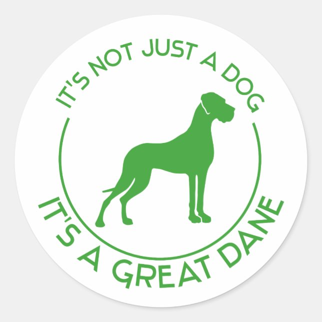 It's not just a dog classic round sticker (Front)