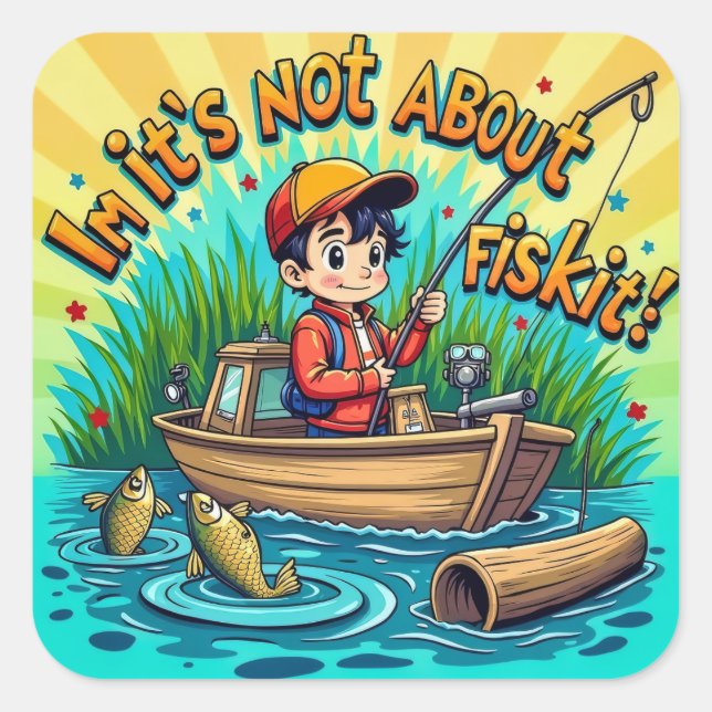  It's Not Just About the Catch Square Sticker (Front)