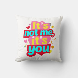 It's Not Me It's You Funny Anti Valentine Graphic Cushion