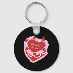 Its Not Me Its You Heart Cake Key Ring