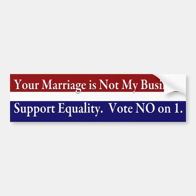 It's Not My Business Bumper Sticker (Front)