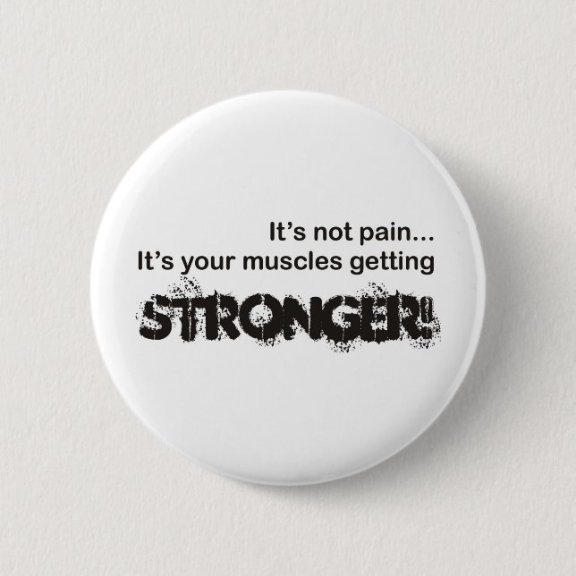 Its Not Pain... 6 Cm Round Badge (Front)
